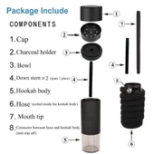 Valkyrie Taşınabilir Portatif Nargile Araba Nargilesi thumbnail 5