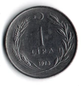 T.C. 1 Lira 1973 (mp2049) thumbnail 2