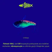 Vibrasyon Yem - LRF/Spin Jig - Fishack VibraX - 7g 40mm - UV Blaze - UV Boyalı - 2