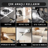 Valkyrie El Tipi Buharlı Temizleyici 2500W Basınçlı Yüksek Isı, Çoklu Başlık Aparatlı Derinlemesine Hijyenik Temizlik thumbnail 3
