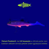 Silikon Yapay Balık - 15g 100mm - Üçlü İğneli - Fishack - UV Boyalı - Ember - 4