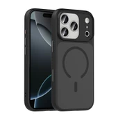 iPhone 17 Pro Max Kılıf Mat Arka Yüzey Wireless Şarj Özellikli Flet M-safe Kılıf thumbnail 1