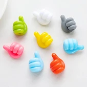 10 Adet Renkli Ok İşareti Kablo Sabitleyici Klipsler Kablo Düzenleyici Tutucu Yapışkanlı Askı thumbnail 5