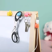 10 Adet Renkli Ok İşareti Kablo Sabitleyici Klipsler Kablo Düzenleyici Tutucu Yapışkanlı Askı thumbnail 1