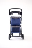 Zampa Twins Kedi Köpek Arabası Lacivert BL04N 51x85x100 Cm - Katlanabilir, Konforlu ve Güvenli thumbnail 4