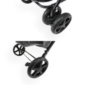 Zampa Twins (BL04-G) Kedi Köpek Arabası Gri 51X85X100 Cm - Çift Bölmeli, Katlanabilir ve Güvenli thumbnail 4