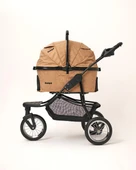 Zampa Melona Kedi Köpek Arabası Haki SP05CST-K - Katlanabilir, Hafif - 3