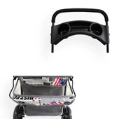 Zampa Twins (BL04-G) Kedi Köpek Arabası Gri 51X85X100 Cm - Çift Bölmeli, Katlanabilir ve Güvenli thumbnail 5