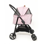 Zampa Albon Kedi Köpek Arabası Pembe LD02-P 53x77x100 Cm thumbnail 3