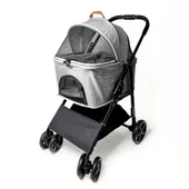 Zampa Albon Kedi Köpek Arabası Gri LD02-G 53x77x100 Cm thumbnail 2