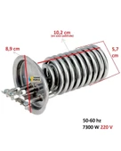 ihlas Uyumlu Aura MC 105 Elektrikli Şofben Rezistansı 7300 W 220 V Ölçüye Göre Sipariş Veriniz thumbnail 2