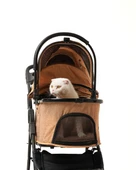 Zampa Melona Kedi Köpek Arabası Haki SP05CST-K - Katlanabilir, Hafif - 5