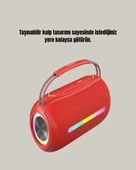 IPX6 Su Geçirmez RGB LED Işıklı Taşınabilir Bluetooth Hoparlör 2400 mAh - 4