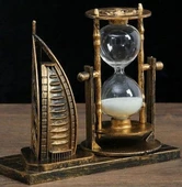 Yelkenli Kum Saati Beyaz Kum Dekor Hediyelik S-25 thumbnail 1