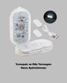 USB Şarjlı Çok Renkli Dokunmatik LED Gece Lambası - 4