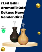 USB Şarjlı 7 Renk LED Işıklı Sessiz Çalışan Mini Hava Nemlendirici - 1