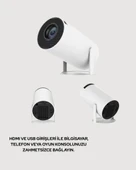 4K Uyumlu 130 İnç Full HD Projeksiyon Cihazı ve Kablosuz Aktarım Özelliği - 4