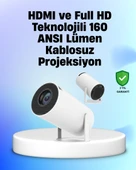 4K Uyumlu 130 İnç Full HD Projeksiyon Cihazı ve Kablosuz Aktarım Özelliği - 1