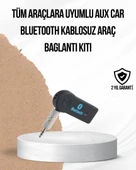 Araç İçi Bluetooth AUX Adaptörü ve Telefon Görüşme Cihazı - 1