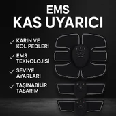 Titreşimli EMS Spor Aleti Karın Kol ve Bacak Kas Yapma Cihazı 2025 Model - 2