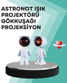 360° Ayarlanabilir Başlıklı Astronot Gece Lambası - 1