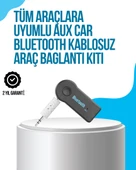 Araç İçi Bluetooth AUX Müzik ve Telefon Görüşmesi Adaptörü - 1