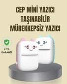 Taşınabilir Mini Termal Yazıcı 200 DPI Bluetooth Bağlantılı - 1