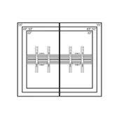 Cletech 2x1 LCD Monitör / TV Menuboard Duvar Askı Aparatı (40"-55" Arası) - 4