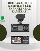TA-01 G-Sensörlü 3'lü Kayıtlı Araç Kamerası - 1