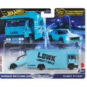 Hot Wheels Team Transport Nissan Skyline 2000 GT-R Fleet Flye HRV45 thumbnail 3