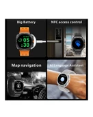 Mikrofon ve Hoparlörlü Akıllı Saat | Takvim, Titreşim, Kronometre Özellikli thumbnail 4