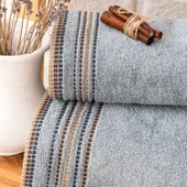 Schafer Home Rosy Armürlü Havlu 70x140 Cm 1 Parça-İndigo - 6