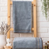 Schafer Home Rosy Armürlü Havlu 70x140 Cm 1 Parça-İndigo - 1