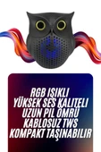 Baykuş Tasarımlı Mini Bluetooth Speaker Yüksek Ses Kaliteli Taşınabilir - 1