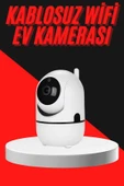 Baby Kamera Kablosuz 720P Beyaz 360 Derece Wifi Kamera Full HD 1080p - 2