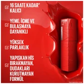 Maybelline New York Super Stay Vinyl Ink Uzun Süre Kalıcı Likit Parlak Ruj 15 Peachy thumbnail 5
