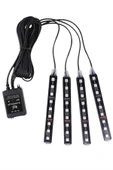 Araç Içi Aydınlatma Kumandalı 12 Led Ayak Altı Led Ambiyans Işığı Sese Duyarlı Kumandalı - 1