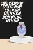 Akıllı Saat Kulaklık Hediyeli Uyku ve Sağlık Takibi Yapabilen Uzun Ömürlü thumbnail 1