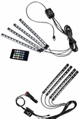 12'Lİ Şerit Led Işık RGB Sese ve Müziğe Duyarlı Araç İçi Ayak Altı - 5