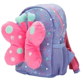 Peluş Kelebekli Mor Anaokulu Çantası - 2