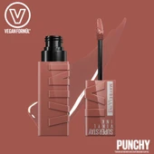 Maybelline New York Super Stay Vinyl Ink Uzun Süre Kalıcı Likit Parlak Ruj 120 Punchy thumbnail 4