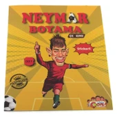 Neymar Çıkartmalı Maskeli Boyama Kitabı - 1