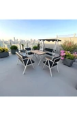 Dekoroom's 2-1-1-MASA-SALINCAK bahçe balkon mobilyası , oturma grubu , çay seti thumbnail 1