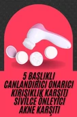 Cilt Temizleme ve Masaj Aleti 5 Başlıklı Akne ve Sivilce Önleyici thumbnail 1