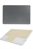 Touchpad Uyumlu Bluetooth Klavye Slim Kablosuz Wifi Q Klavye - 5
