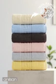 6'lı Lüx Karışık Greek El Havlusu - 50x90 Cm, 225 Gr, %100 Pamuk, Spa Ve Otel Havlusu, Günlük Kullanıma Uygun - 1