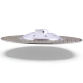 180 mm M14 Çift Taraflı Flanşlı Elektrolize Elmas Kesme Taşlama Testere Turbo Disk Mermer Kesim thumbnail 2