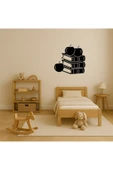 Akman Kitaplar ve Elmaları Tasvir Eden MDF Dekor Tablo 31,4 cm x 29,7 cm - ACL6205776-6514 - 3