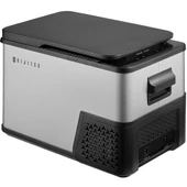 Dijitsu AB200 S 27 Litre 12/24/220 V Dijital Araç Tipi Kompresörlü Mini Buzdolabı - Gri - 1