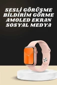 Akıllı Saat Alarm ve Titreşim Uyku ve Sağlık Takibi GPS Uyumlu Nabız Ölçer Sesli Görüşme thumbnail 1